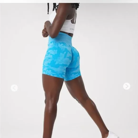 NVGTN Caribbean Camo Seamless Shorts Size XL NWT - Picture 4 of 4